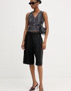 Pinko елек дамски от памук сив 106859 A3BA