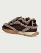 Pinko Gea 02 маратонки за деца от кожа кафяви SS0179P156L72