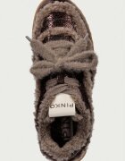 Pinko Gea 02 маратонки за деца от кожа кафяви SS0179P156L72