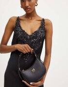 Pinko Кожена чанта в черно 103538 A0F1