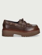 Pinko мокасини дамски от кожа Margaret 01 кафяви SD0561P056L72