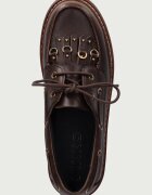 Pinko мокасини дамски от кожа Margaret 01 кафяви SD0561P056L72