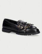 Pinko мокасини дамски от кожа Nora 08 черни SD0681P185Z99