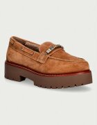 Pinko мокасини дамски от велур Margaret 02 кафяви SD0563P055GU8