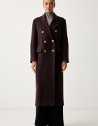 Pinko палто дамско с вълна бордо 107487 A3FG