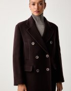 Pinko палто дамско с вълна бордо 107487 A3FG