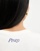 Pinko Памучна тениска дамска в бежово 105526 A33N