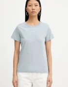 Pinko Памучна тениска дамска в синьо 100355 A339