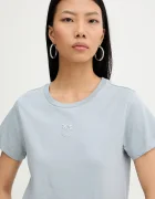 Pinko Памучна тениска дамска в синьо 100355 A339