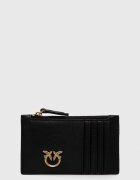 Pinko портфейл дамски от кожа черен 100251 A0F1
