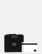 Pinko портфейл дамски от кожа черен 103610 A0F1
