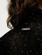 Pinko пуловер с ниско поло дамски с вълна черен 105821 A2PM