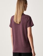 Pinko тениска дамска от памук бордо 101752 A3HN