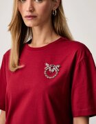 Pinko тениска дамска от памук червена 105526 A3JP