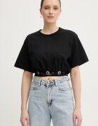 Pinko тениска дамски памучна черна 106907 A3AR