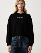 Pinko уголемен суичър дамски от памук черен 106302 A3Q0