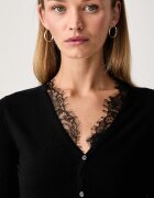 Pinko жилетка дамска с добавена вълна черна 107267 A3I0