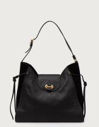 Pollini шопинг чанта дамска от кожа черна PC4402PP1P QC1