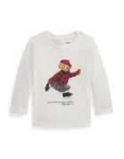 Polo Ralph Lauren Бебешка памучна блуза с дълъг ръкав