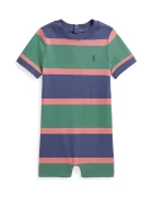 Polo Ralph Lauren Бебешки памучен къс гащеризон