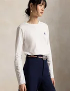 Polo Ralph Lauren блуза с дълги ръкави дамска от памук бяла 211B14604