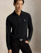 Polo Ralph Lauren блуза с дълги ръкави мъжка от памук с еластан черна 710955081