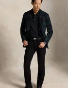 Polo Ralph Lauren блуза с дълги ръкави мъжка от памук с еластан черна 710955081