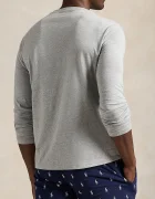 Polo Ralph Lauren Блуза с дълги ръкави мъжка в сиво с изчистен дизайн 714844759003