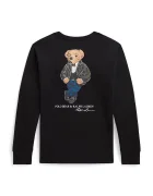 Polo Ralph Lauren блуза с дълги ръкави за деца от памук черна 323B29159001