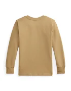 Polo Ralph Lauren блуза с дълги ръкави за деца от памук кафява 322B27277001