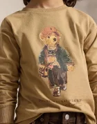 Polo Ralph Lauren блуза с дълги ръкави за деца от памук кафява 322B27277001