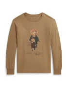 Polo Ralph Lauren блуза с дълги ръкави за деца от памук кафява 323B27277001