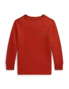 Polo Ralph Lauren блуза с дълги ръкави за деца от памук оранжева 322854677509