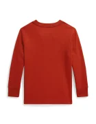 Polo Ralph Lauren блуза с дълги ръкави за деца от памук оранжева 322854677509