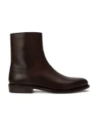 Polo Ralph Lauren боти с връзки мъжки от кожа Owen Zip Bt кафяви 811P15889002