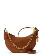 Polo Ralph Lauren Чанта crossbody дамска от кожа кафява 428977210