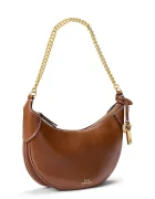 Polo Ralph Lauren Чанта crossbody дамска от кожа кафява 428977210