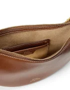 Polo Ralph Lauren Чанта crossbody дамска от кожа кафява 428977210