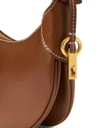 Polo Ralph Lauren Чанта crossbody дамска от кожа кафява 428977210