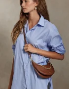 Polo Ralph Lauren Чанта crossbody дамска от кожа кафява 428977210