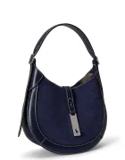 Polo Ralph Lauren чанта дамска от велур тъмносиня 428P11042