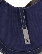 Polo Ralph Lauren чанта дамска от велур тъмносиня 428P11042