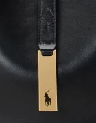 Polo Ralph Lauren чанта тип хобо дамска от кожа черна 428944017