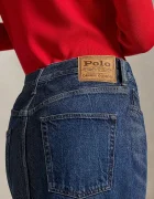 Polo Ralph Lauren Дънкова пола в тъмносиньо среднодълга със стандартна кройка 211A95501