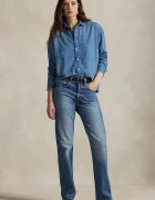 Polo Ralph Lauren Дънкова риза дамска в синьо със свободна кройка с класическа яка 211969457