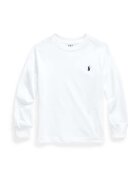 Polo Ralph Lauren Детска блуза с дълги ръкави в бяло с изчистен дизайн 322843804004