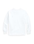 Polo Ralph Lauren Детска блуза с дълги ръкави в бяло с изчистен дизайн 322843804004