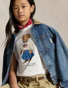 Polo Ralph Lauren Детска памучна тениска в бяло 313A98403001