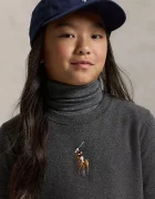 Polo Ralph Lauren Детска рокля в сиво къса разкроена 313978991001