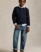 Polo Ralph Lauren Детски памучен пуловер в черно 323702674060